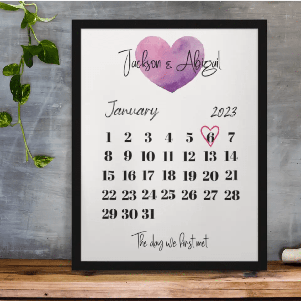 The Day We First... Framed Print